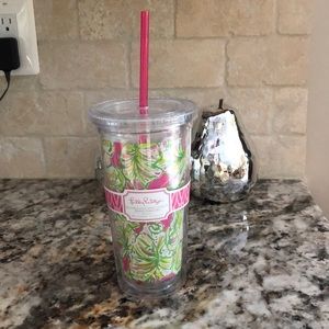 Lilly pulitzer cold drink tumbler